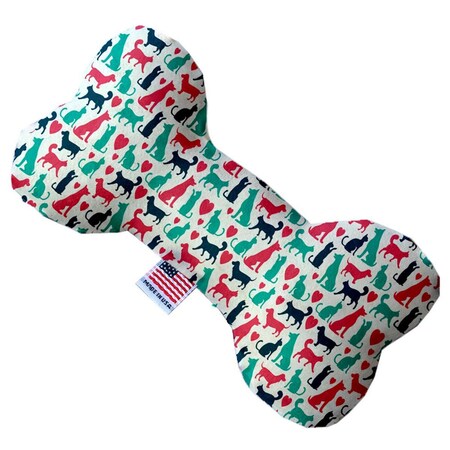 Mirage Pet Products Pups & Kits Canvas Bone Dog Toy 8 in. 1180-CTYBN8